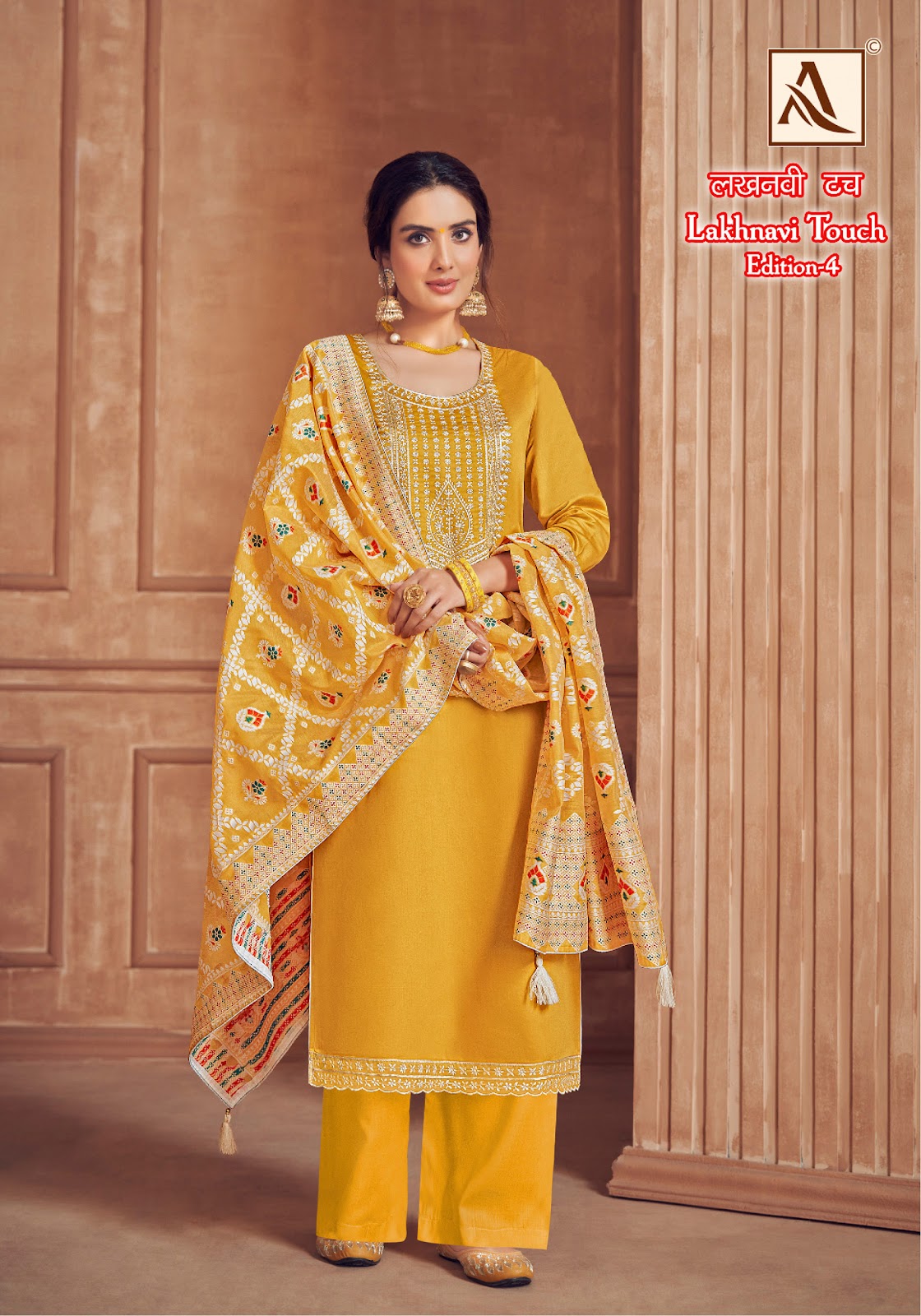 Lakhnavi Touch Edition-4 Alok Jaam Cotton Pant Style Suits