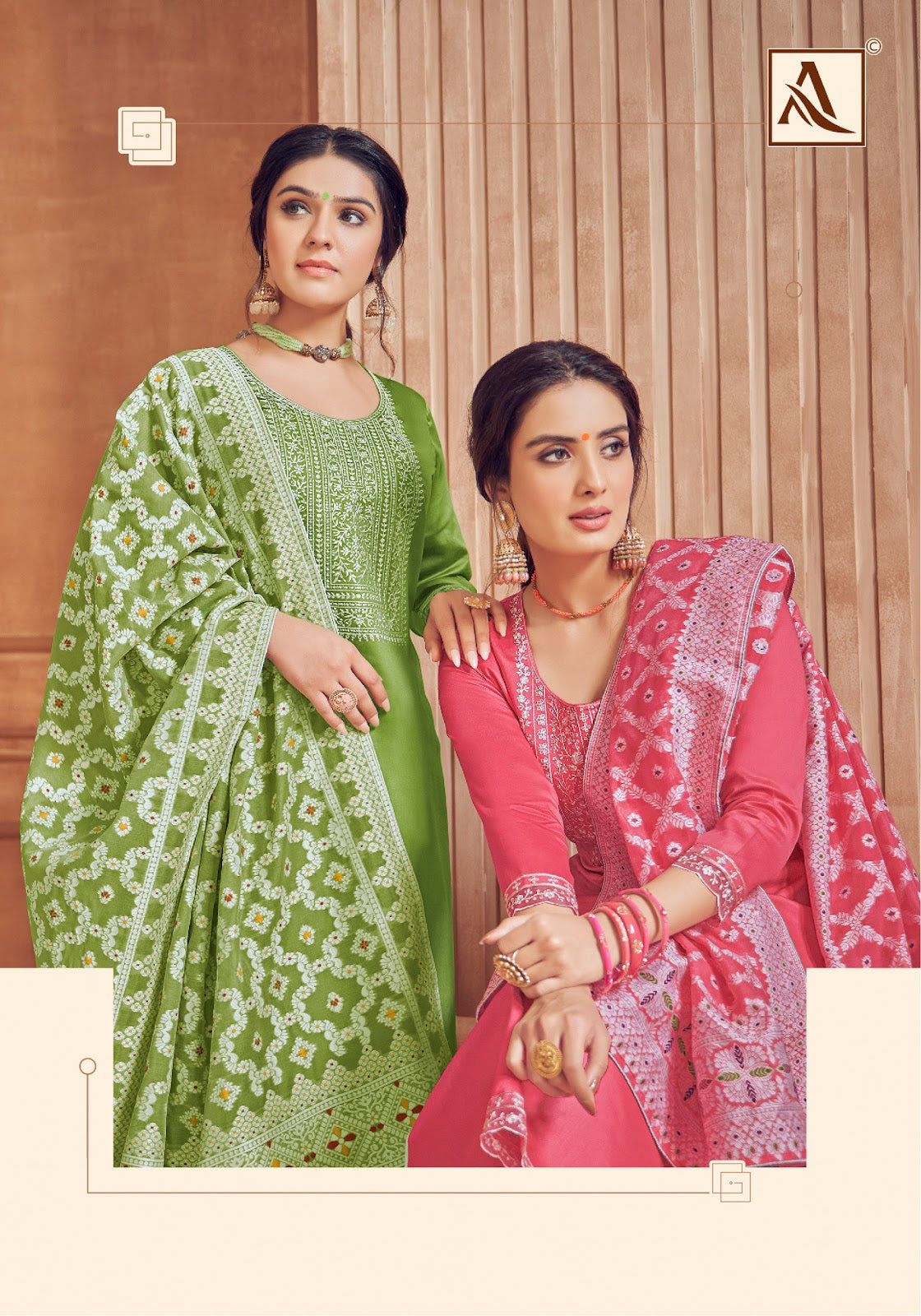 Lakhnavi Touch Edition-4 Alok Jaam Cotton Pant Style Suits