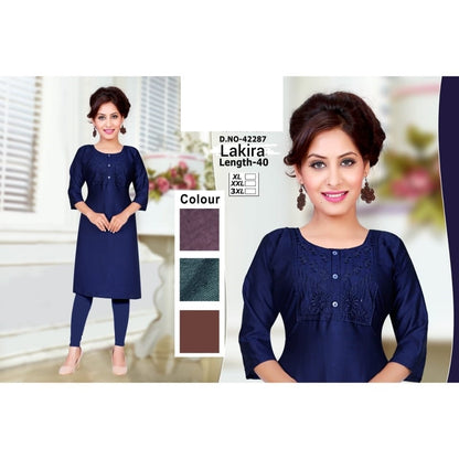 Lakira Zoya Two Tone Straight Cut Kurtis