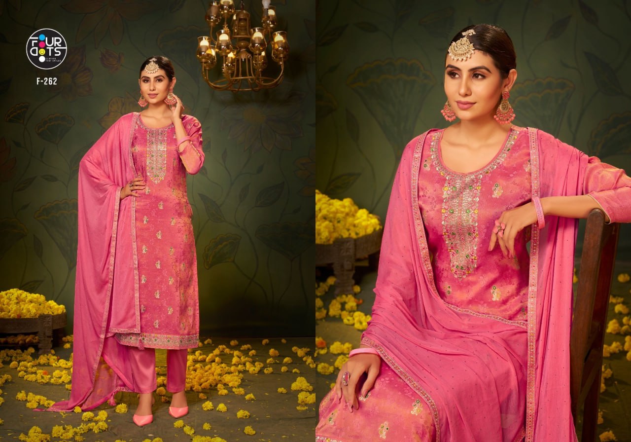 Lali 4 Four Dots Silk Plazzo Style Suits