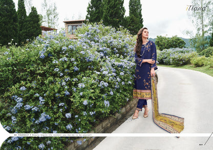 Lalita Itrana Cotton Satin Pant Style Suits