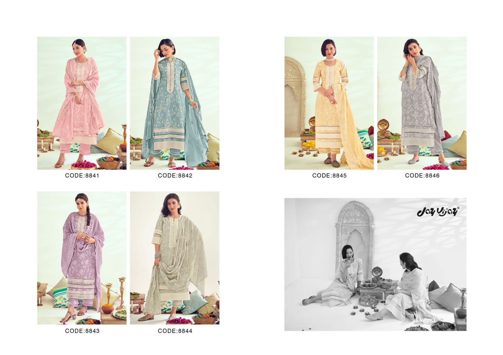 Lamha Jay Vijay Cotton Khadi Pant Style Suits