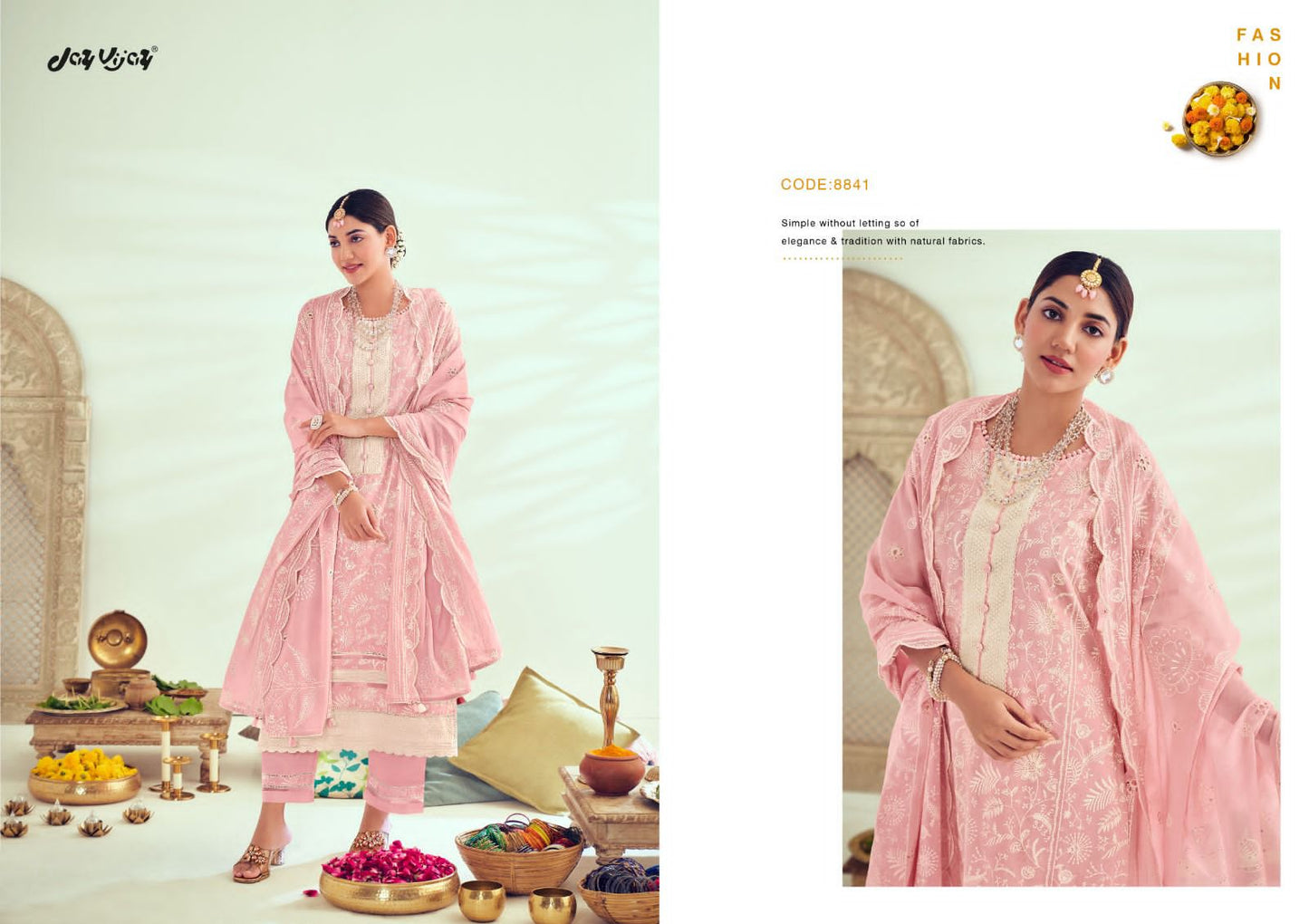 Lamha Jay Vijay Cotton Khadi Pant Style Suits