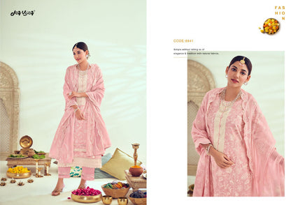 Lamha Jay Vijay Cotton Khadi Pant Style Suits