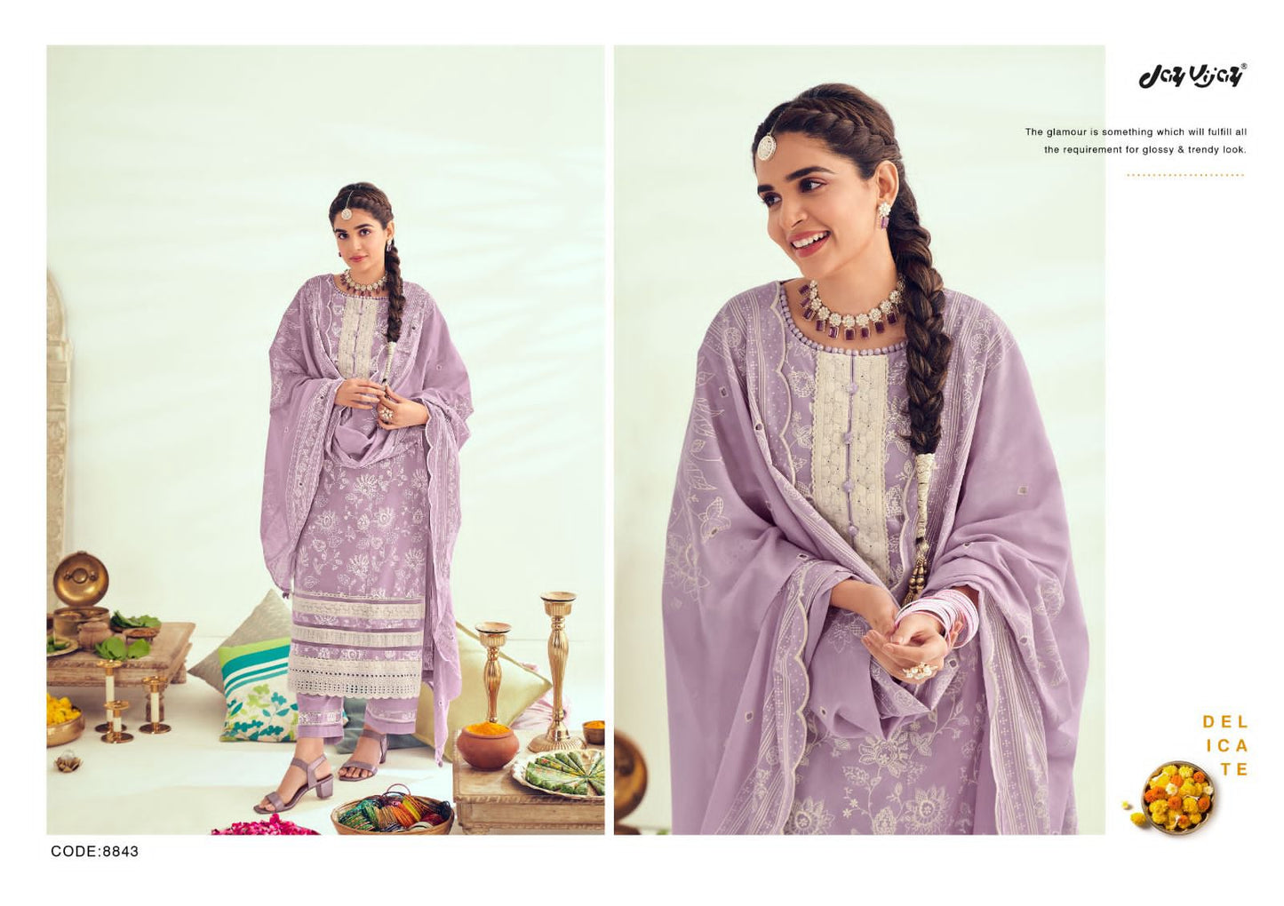 Lamha Jay Vijay Cotton Khadi Pant Style Suits