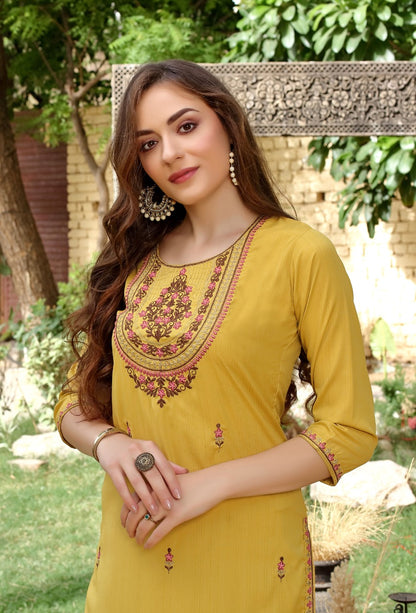 Laveena Rangmaya Imported Long Straight Kurti