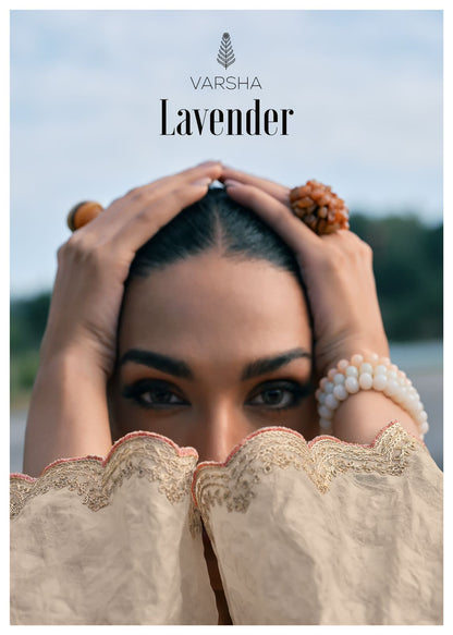 Lavender Varsha Fashions Cotton Pant Style Suits