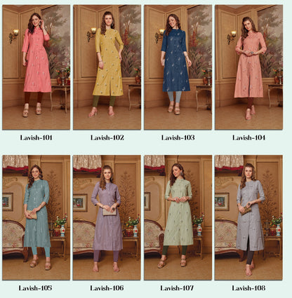Lavish Rangmaya Imported Long Straight Kurti