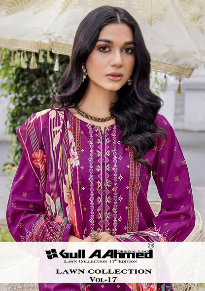 Lawn Collection Vol 17 Gul Ahmed Karachi Salwar Suits