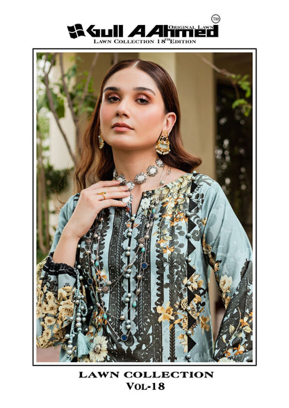 Lawn Collection Vol 18 Gul Ahmed Karachi Salwar Suits