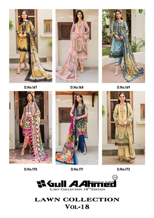Lawn Collection Vol 18 Gul Ahmed Karachi Salwar Suits