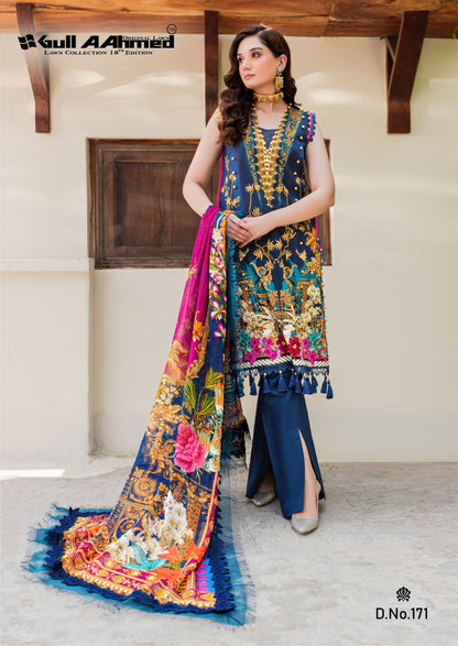 Lawn Collection Vol 18 Gul Ahmed Karachi Salwar Suits