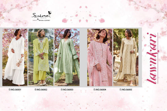 Lawnkari Serine Lawn Cotton Pakistani Salwar Suits
