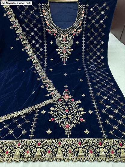 Leaf Nayandeep Velvet Suits