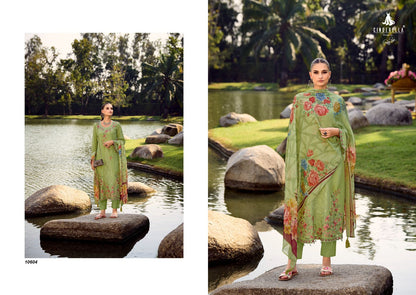 Legacy Of Floral Cinderella Bemberg Muslin Pant Style Suits