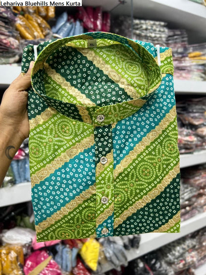 Lehariya Bluehills Cotton Mens Kurta