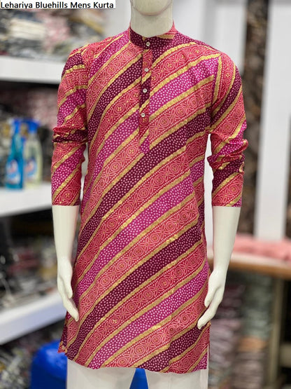 Lehariya Bluehills Cotton Mens Kurta