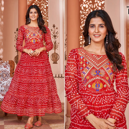 Lehariya Bluehills Georgette One Piece