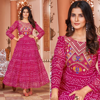 Lehariya Bluehills Georgette One Piece