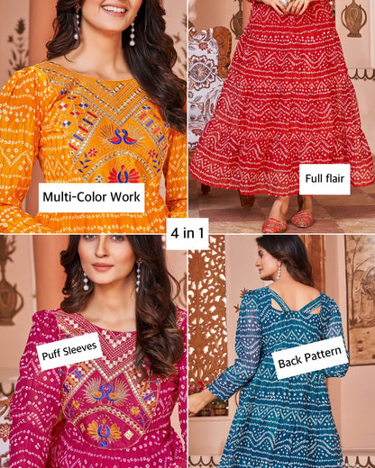 Lehariya Bluehills Georgette One Piece