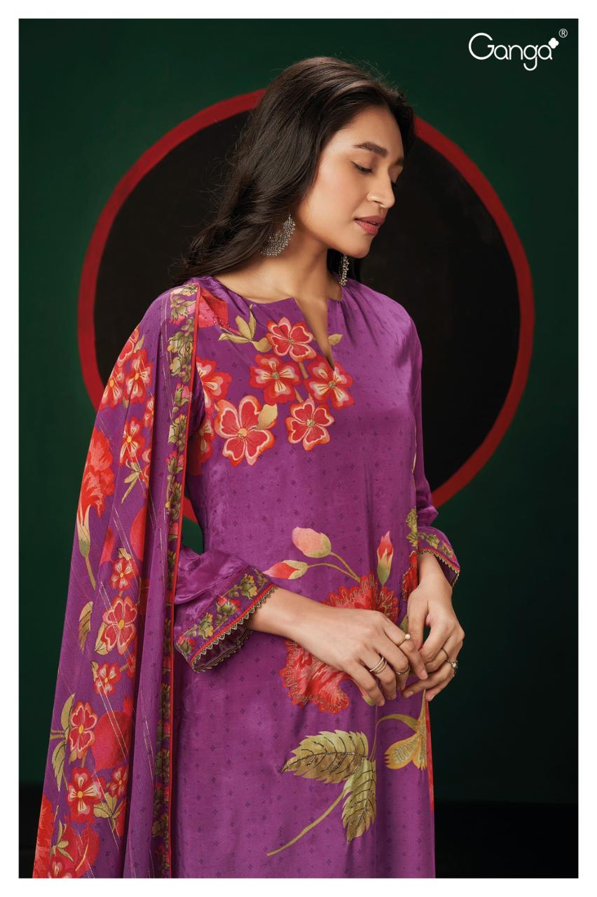 Leida 2040 Ganga Silk Plazzo Style Suits
