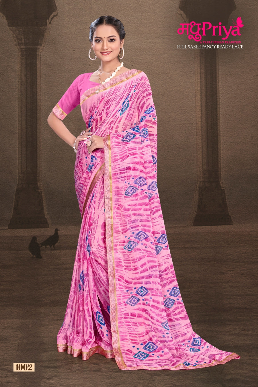 Lekha Madhupriya Chiffon Sarees