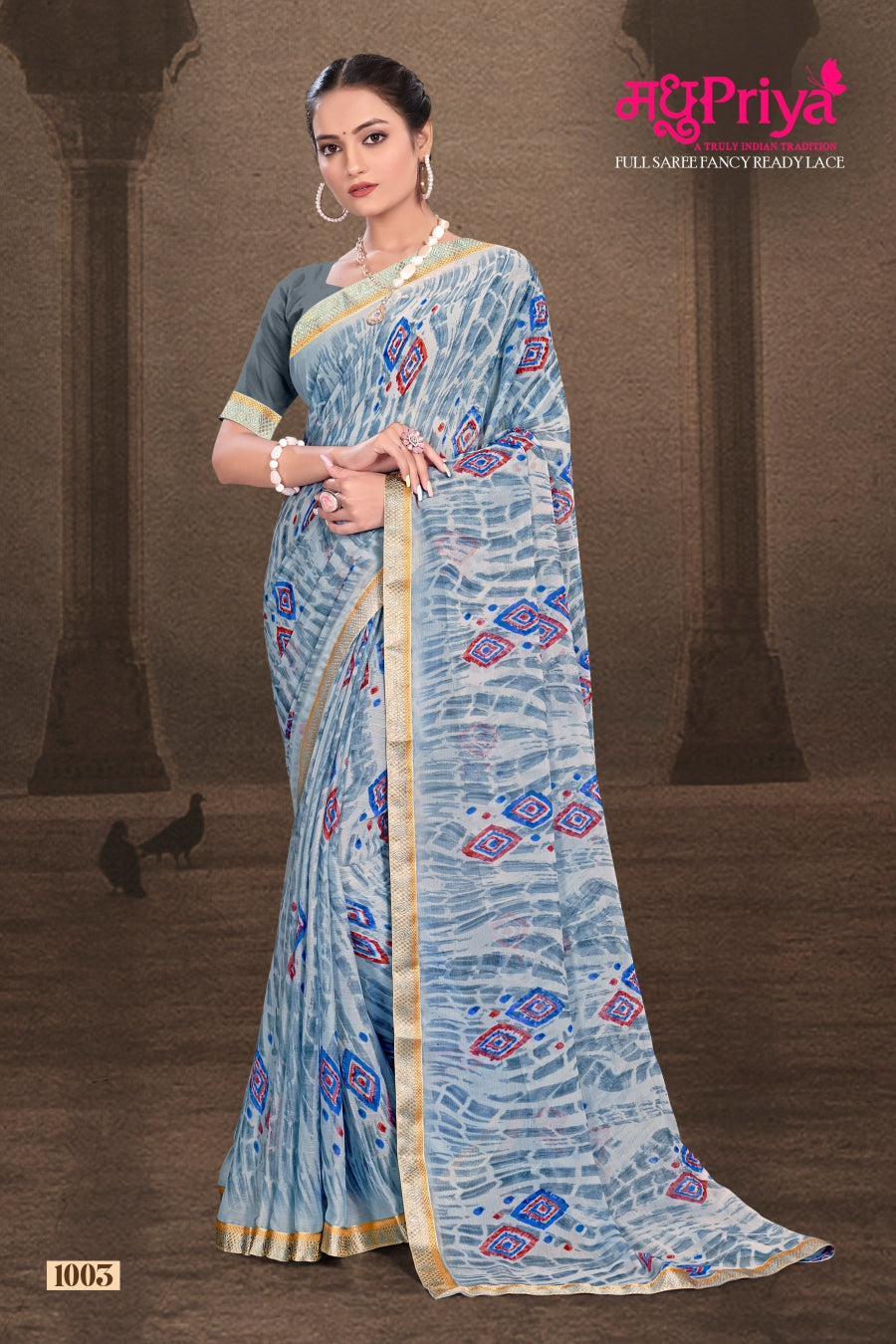 Lekha Madhupriya Chiffon Sarees
