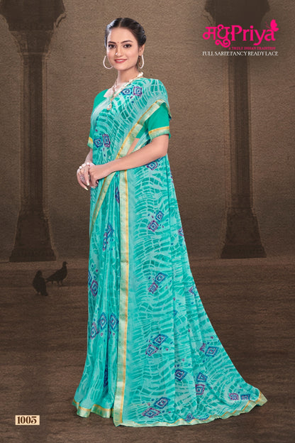 Lekha Madhupriya Chiffon Sarees