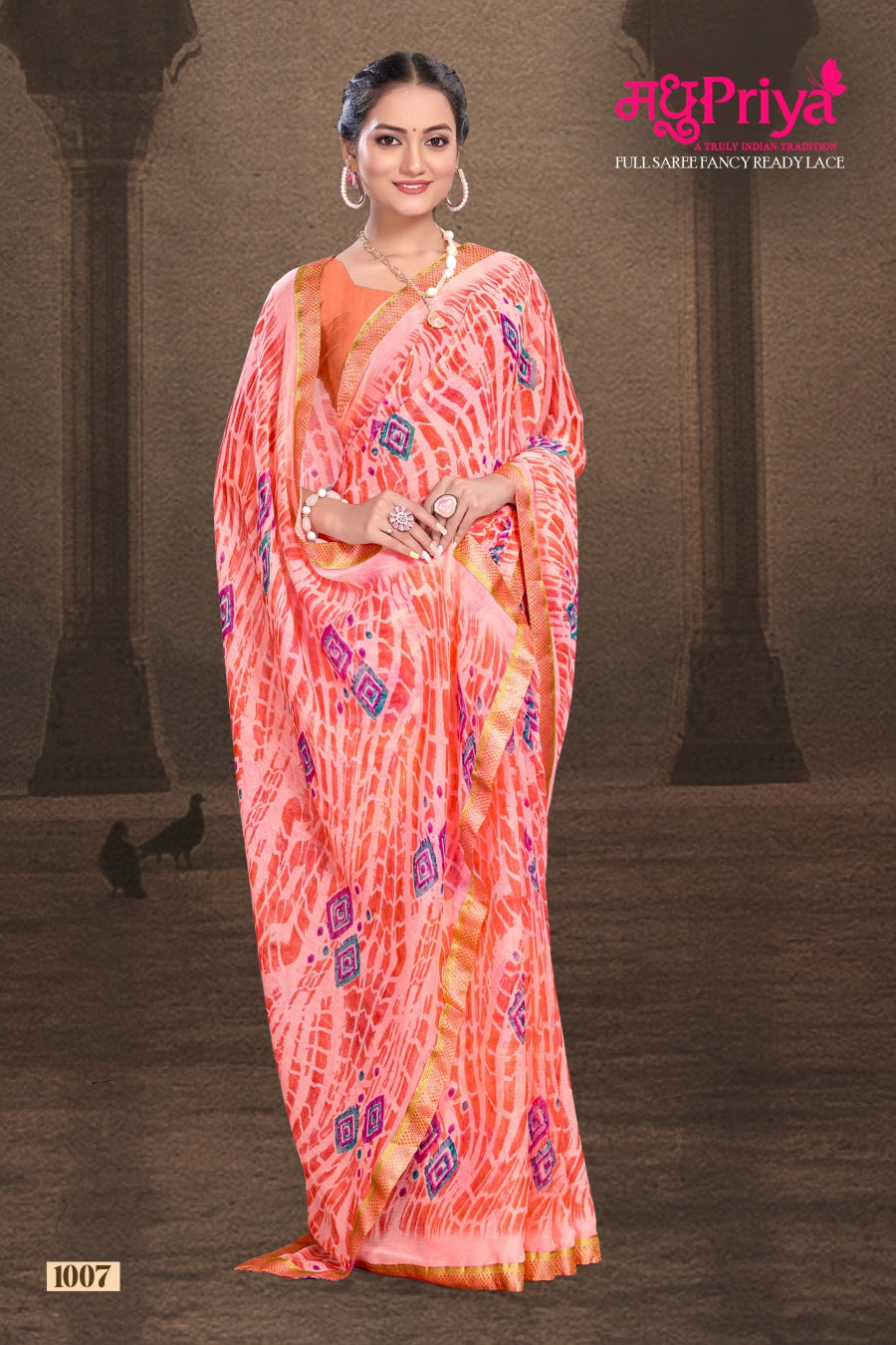 Lekha Madhupriya Chiffon Sarees