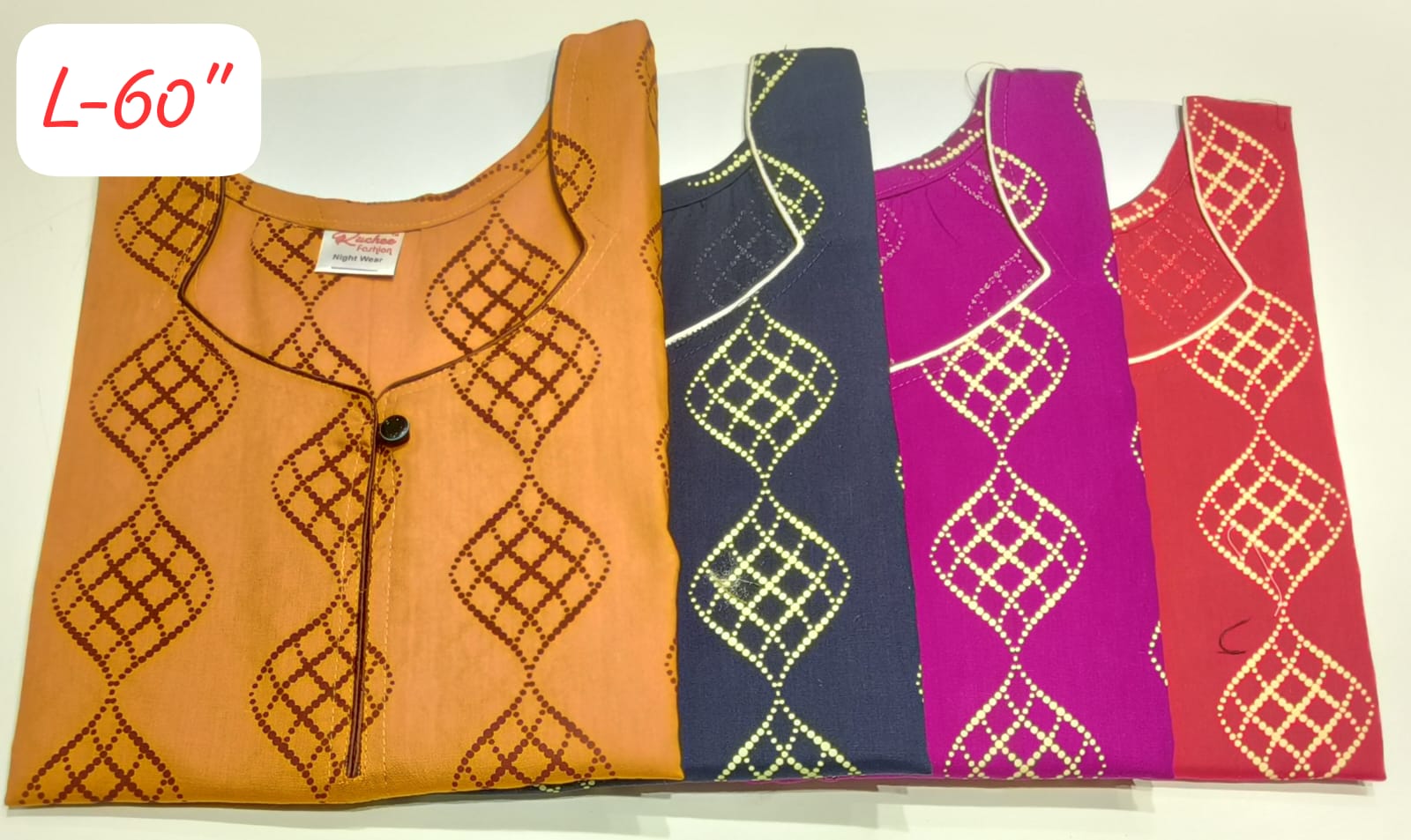 Length 60 Ruchee Fashion Night Gowns