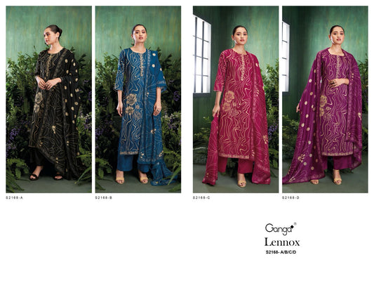 Lennox 2168 Ganga Cotton Silk Plazzo Style Suits
