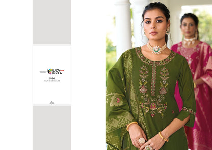 Libaas E Ishq Ladyleela Viscose Silk Readymade Pant Style Suits