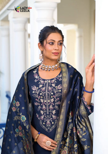 Libaas E Ishq Ladyleela Viscose Silk Readymade Pant Style Suits