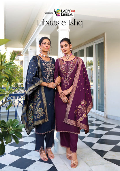 Libaas E Ishq Ladyleela Viscose Silk Readymade Pant Style Suits