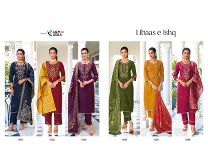 Libaas E Ishq Ladyleela Viscose Silk Readymade Pant Style Suits