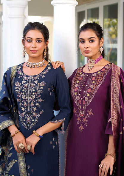 Libaas E Ishq Ladyleela Viscose Silk Readymade Pant Style Suits