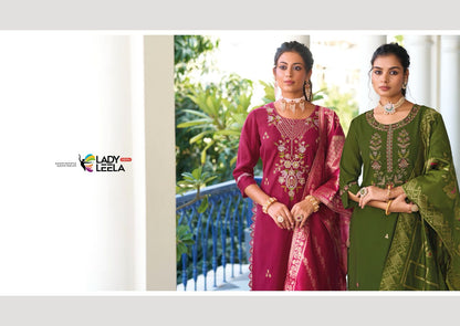 Libaas E Ishq Ladyleela Viscose Silk Readymade Pant Style Suits