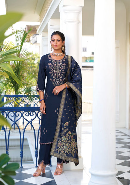 Libaas E Ishq Ladyleela Viscose Silk Readymade Pant Style Suits