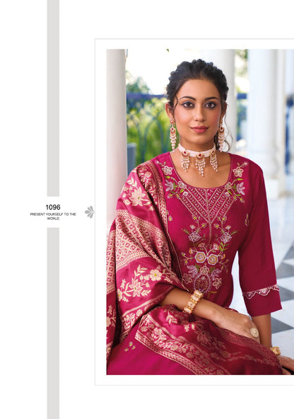 Libaas E Ishq Ladyleela Viscose Silk Readymade Pant Style Suits