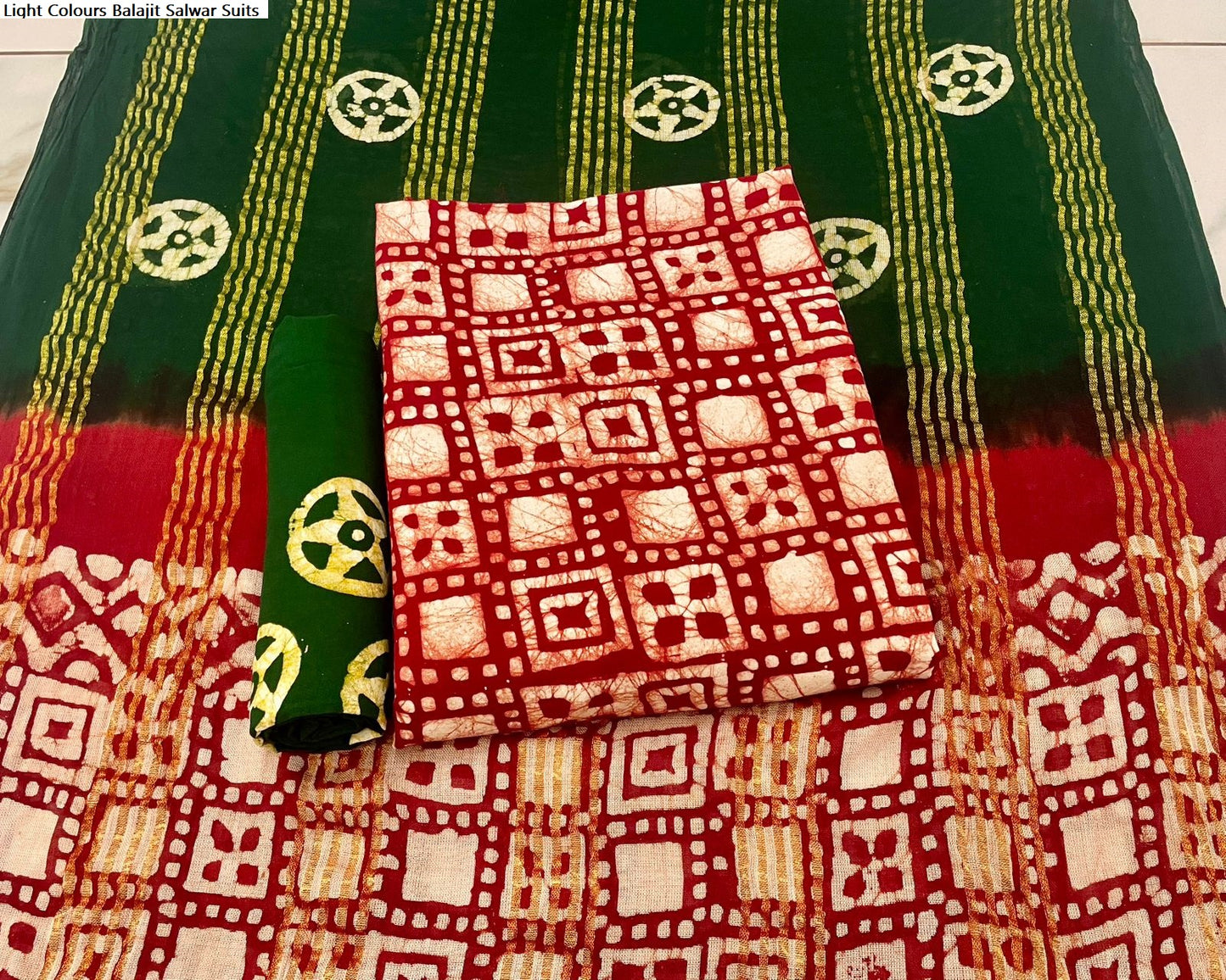 Light Colours Balajit Rayon 14Kg Salwar Suits