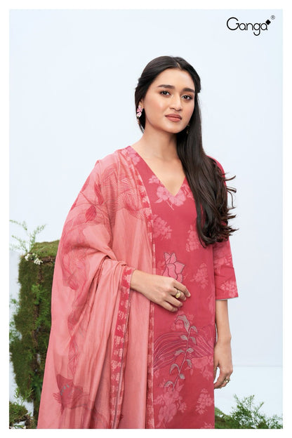 Liliana 2105 Ganga Cotton Silk Plazzo Style Suits