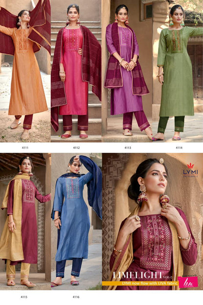 Limelight Vol 2 Rangoon Silk Readymade Pant Style Suits