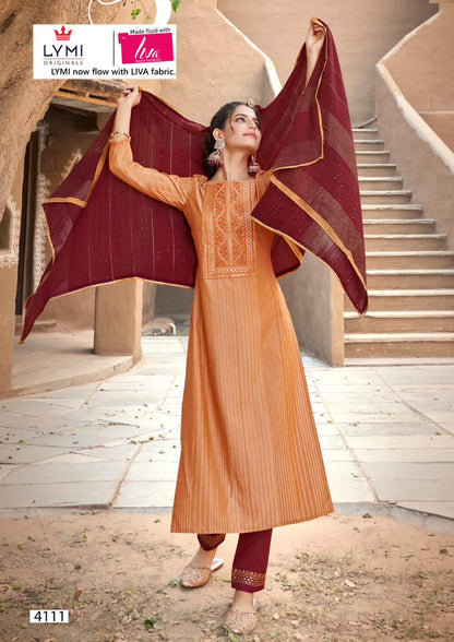 Limelight Vol 2 Rangoon Silk Readymade Pant Style Suits