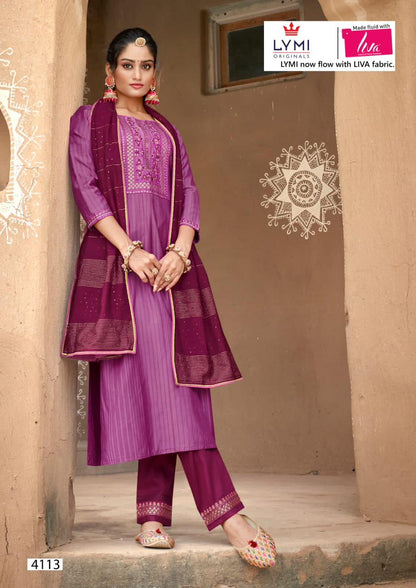 Limelight Vol 2 Rangoon Silk Readymade Pant Style Suits