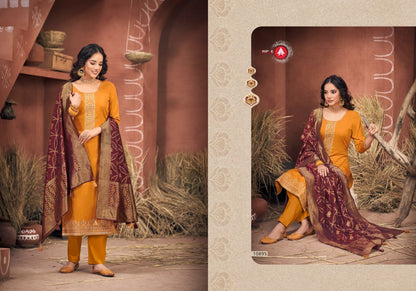 Lisha Triple Aaa Jam Cotton Plazzo Style Suits