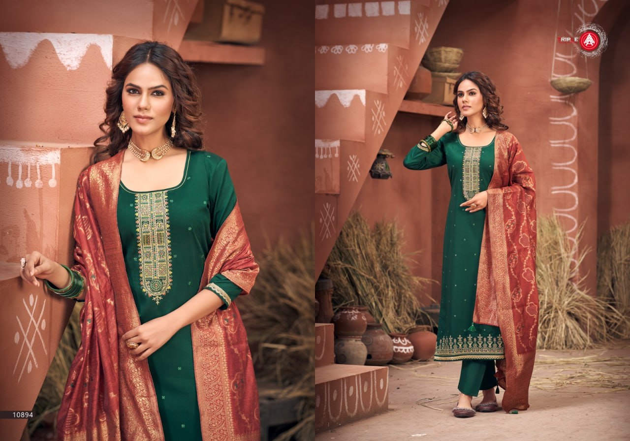 Lisha Triple Aaa Jam Cotton Plazzo Style Suits