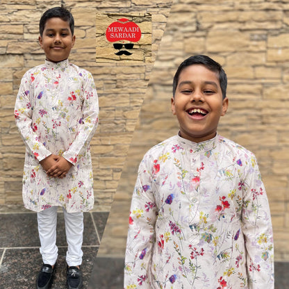 Little Masters Bluehills Cotton Boys Kurta Pyjama