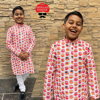 Little Masters Bluehills Cotton Boys Kurta Pyjama