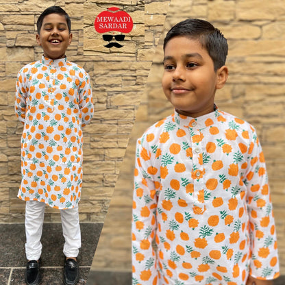 Little Masters Bluehills Cotton Boys Kurta Pyjama