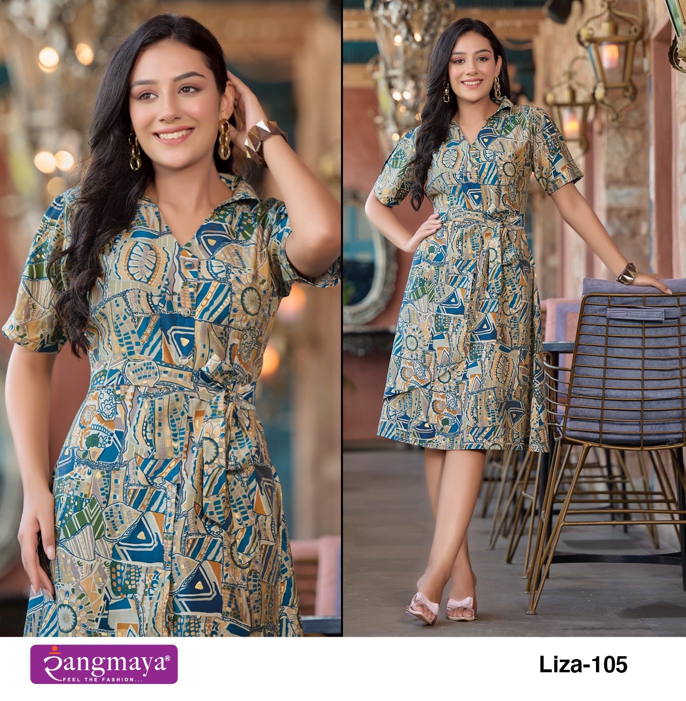 Liza Rangmaya Modal Midi Dress